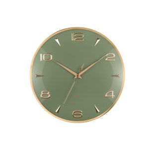 Karlsson wandklok Sienna Glow – groen – Ø40.6cm Karlsson wandklok Sienna Glow – groen – Ø40.6cm