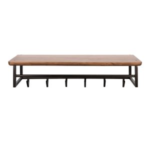 Giga Meubel Kapstok Edge Curve – Bruin Hout – 6 Haken – 100x33x28cm Giga Meubel Kapstok Edge Curve – Bruin Hout – 6 Haken – 100x33x28cm