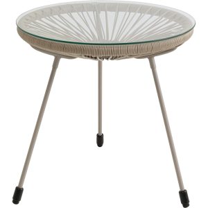 Kare Design Tuin Bijzettafel Acapulco Mono beige