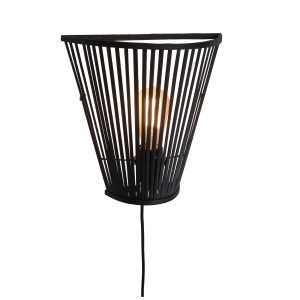 GOOD&MOJO wandlamp Merapi – zwart – 30x15x30cm