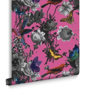 Graham & Brown Vliesbehang – Jardin Magenta – 10mx52cm