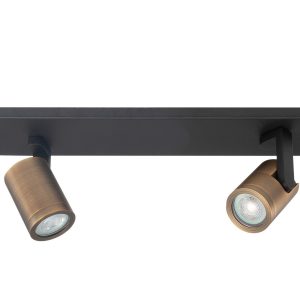 Highlight spot HALO – 2 lichts – 40 x 15 cm – zwart brons