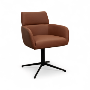 Furnhouse eetkamerstoelen armleuning Marco – Donkerbruin – Leer Furnhouse eetkamerstoelen armleuning Marco – Donkerbruin – Leer