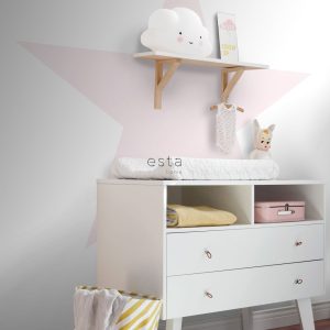 ESTAhome fotobehang grote ster licht roze – 186 x 279 cm – 158851 ESTAhome fotobehang grote ster licht roze – 186 x 279 cm – 158851