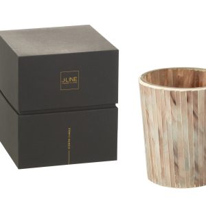 J-Line geurkaars Noa – Tender Rose – glas – roze – medium – 55U J-Line geurkaars Noa – Tender Rose – glas – roze – medium – 55U