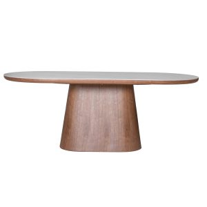 Giga Meubel Eettafel Alba – Wit Keramiek/Walnoot – 200x90x77cm Giga Meubel Eettafel Alba – Wit Keramiek/Walnoot – 200x90x77cm