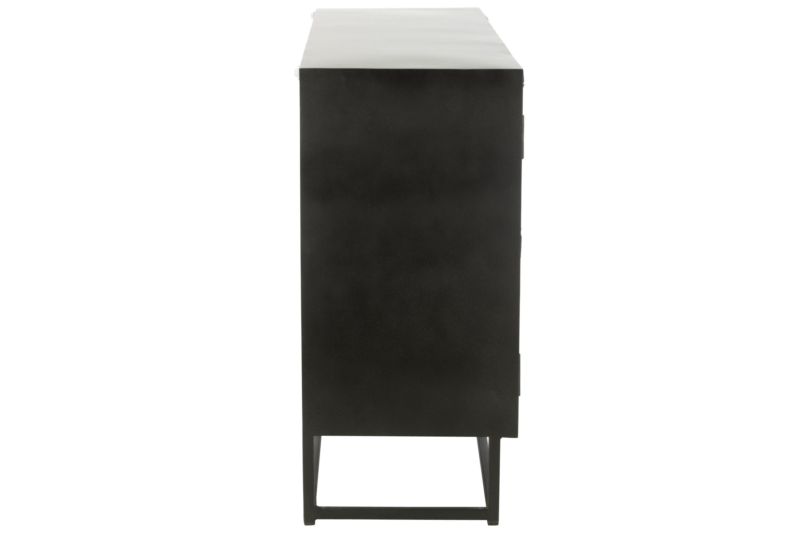 J-Line kast Shanil - hout/ijzer - zwart