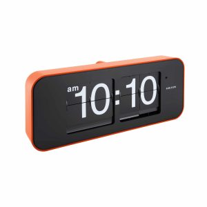 Karlsson wandklok Wide Flip – oranje – 40.5x9x16.5cm