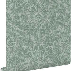 ESTAhome behang ornamenten blauwgroen – 50 x 900 cm – 131614 ESTAhome behang ornamenten blauwgroen – 50 x 900 cm – 131614