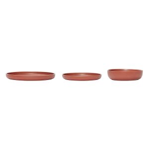 Hübsch kommen Dawn – keramiek – ø19×5, ø21xh3, ø27xh3cm Hübsch kommen Dawn – keramiek – ø19×5, ø21xh3, ø27xh3cm
