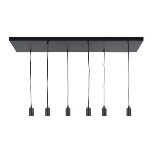 Highlight plafondplaat – 6 lichts – 100 x 130 cm – zwart Highlight plafondplaat – 6 lichts – 100 x 130 cm – zwart