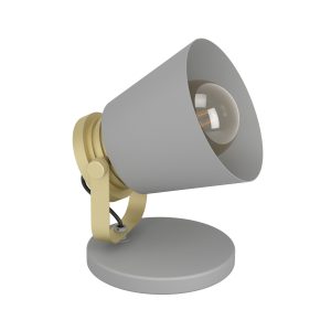 EGLO tafellamp Twicken – e27 – 19,5 cm – grijs/goud -staal EGLO tafellamp Twicken – e27 – 19,5 cm – grijs/goud -staal