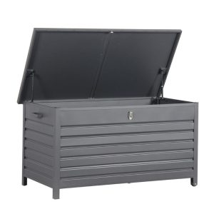 Cambridge kussenbox – aluminium – 141×73 cm – carbon black Cambridge kussenbox – aluminium – 141×73 cm – carbon black