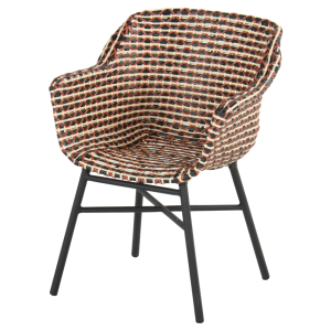Hartman Tuinstoel Delphine – Rood Wicker – Zithoogte 43cm