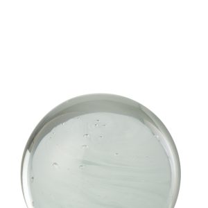 J-Line presse-papier Twister Rond – glas – wit large J-Line presse-papier Twister Rond – glas – wit large
