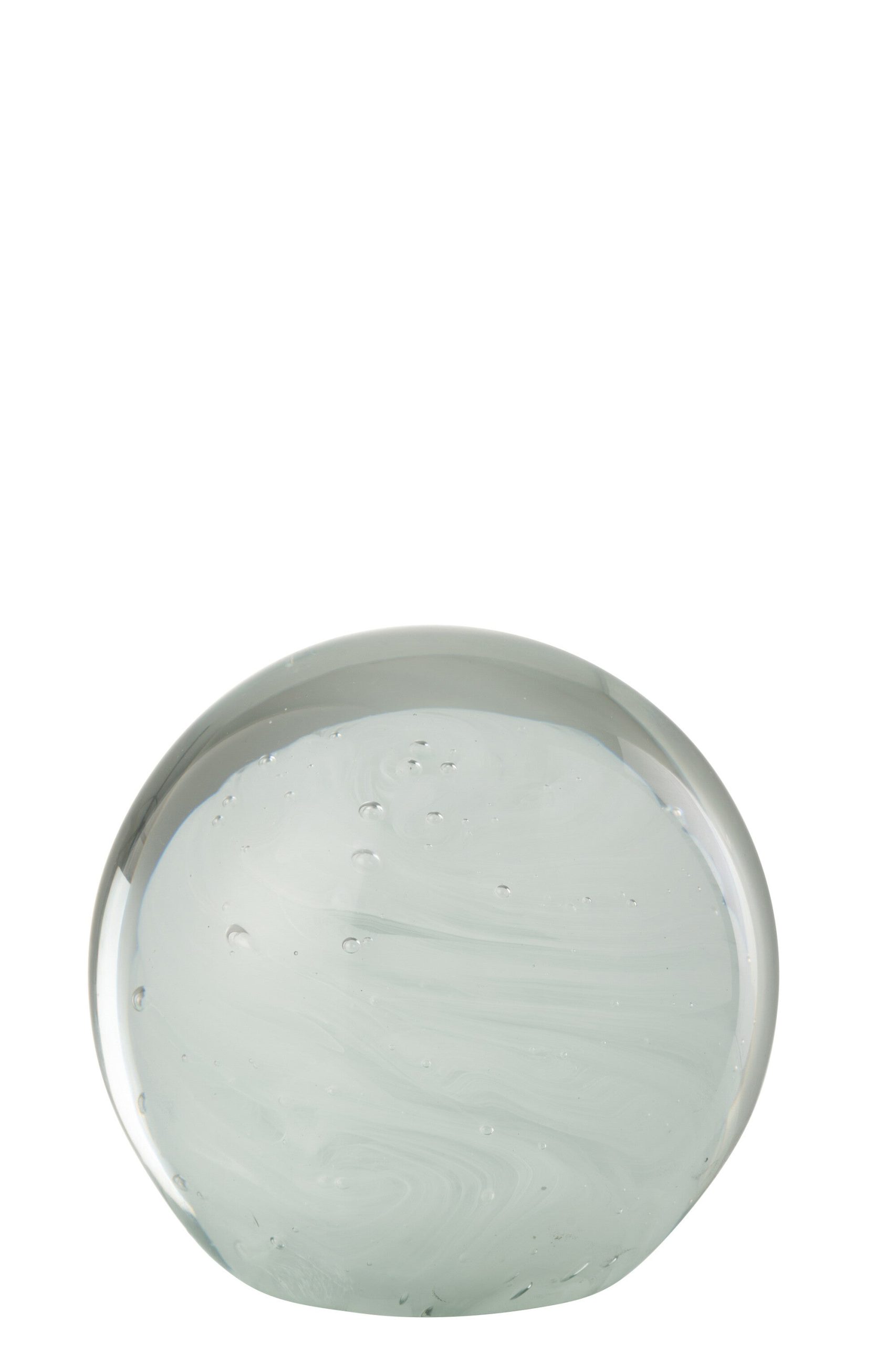 J-Line presse-papier Twister Rond - glas - wit large
