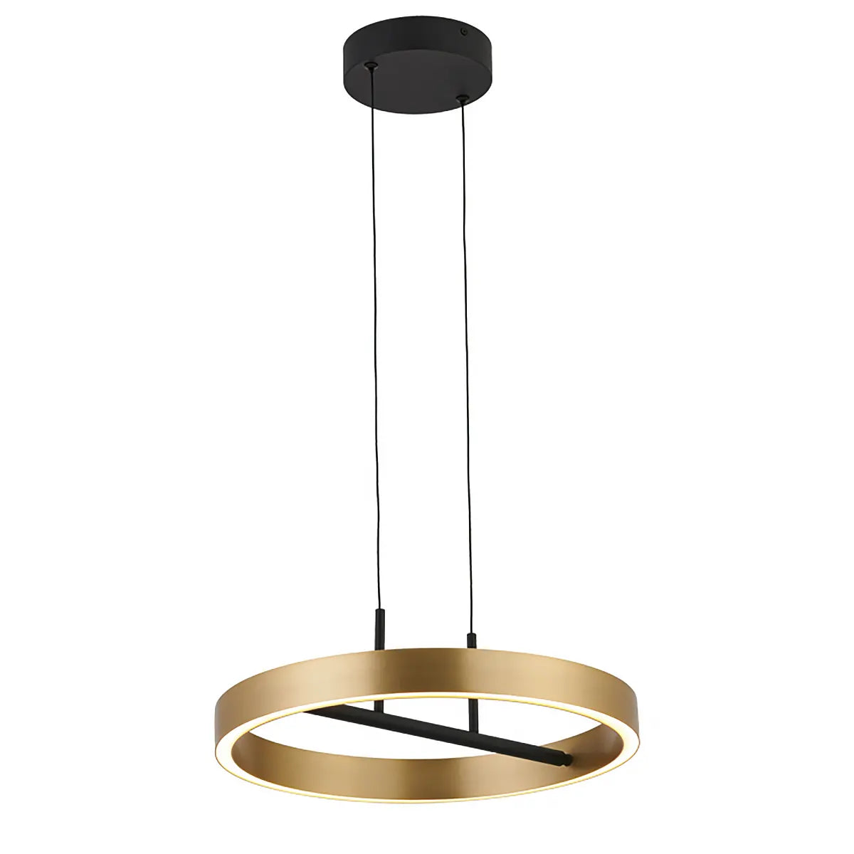 Freelight hanglamp Livello - 2 lichts - 40 x 150 cm - zwart goud