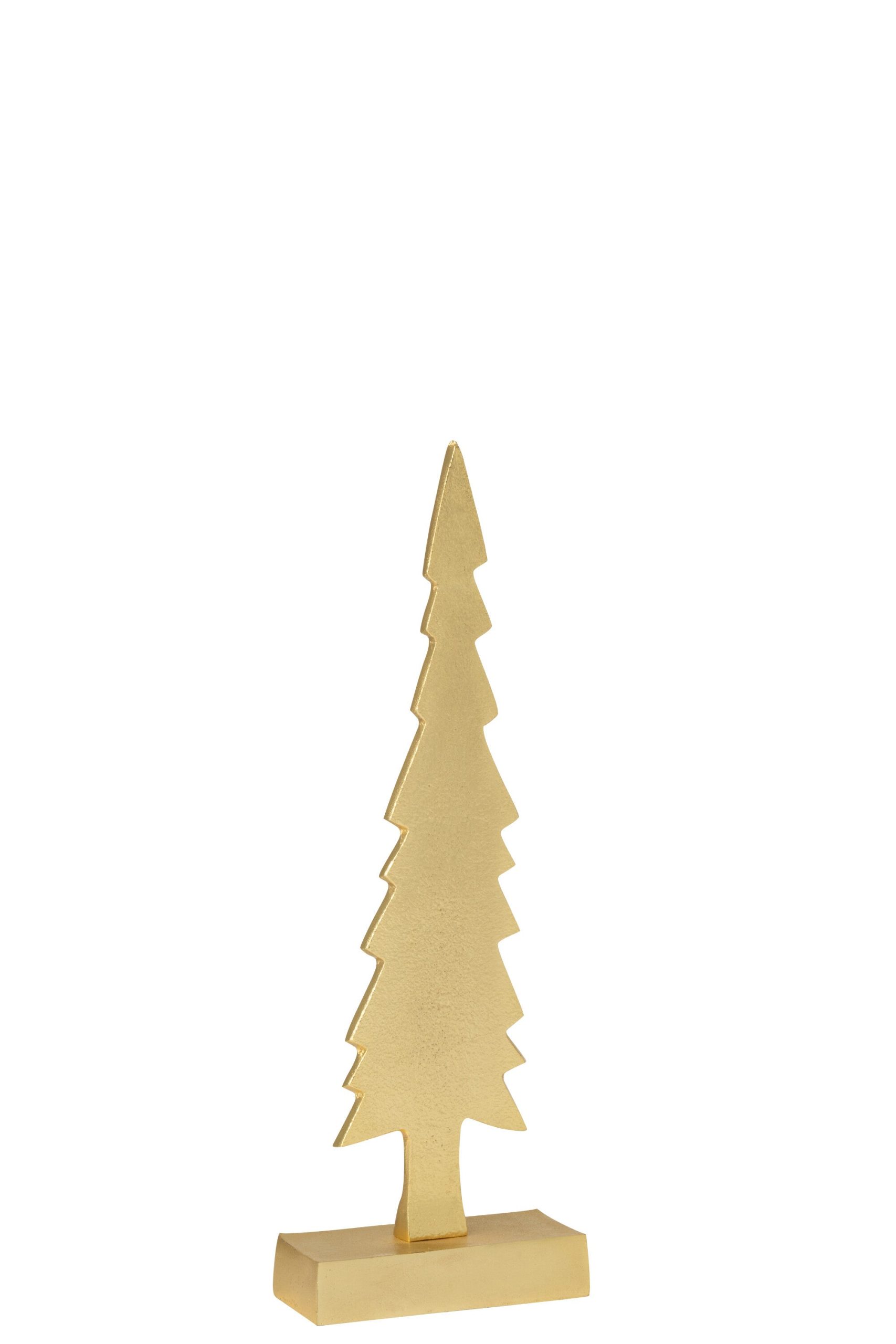 J-Line decoratie Kerstboom - aluminium - goud - small