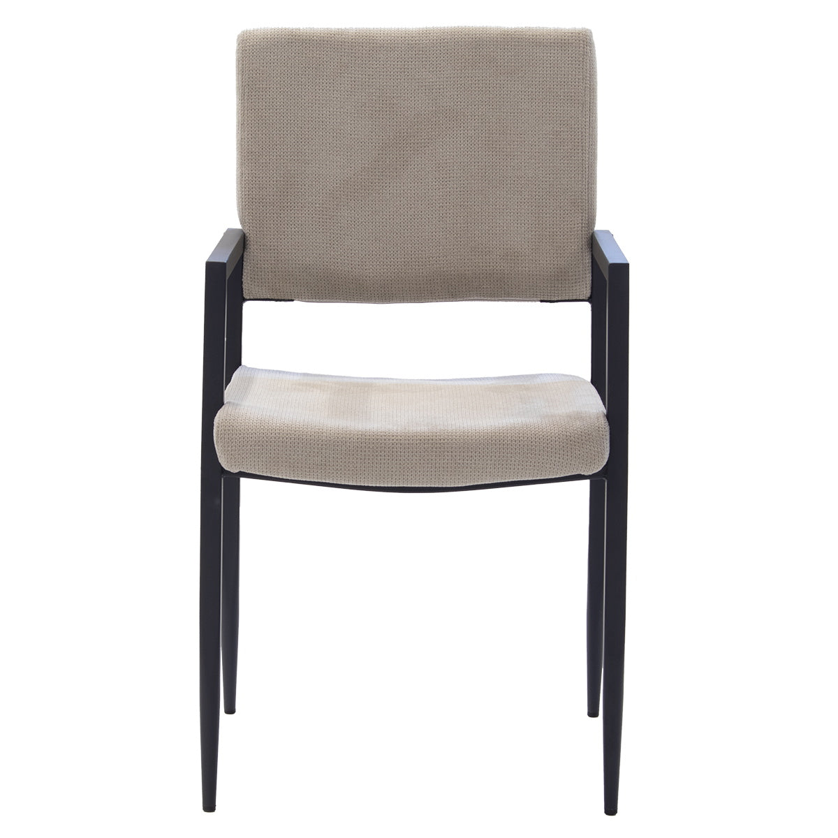 Giga Meubel Eetkamerstoel Elin - Stof - Taupe - Set van 2