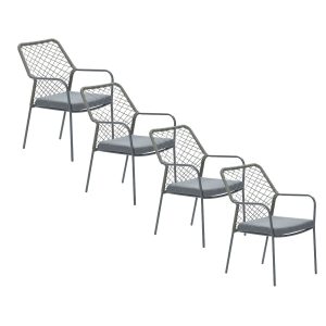 Garden Impressions tuinstoel Ross mosgroen – 4 stuks Garden Impressions tuinstoel Ross mosgroen – 4 stuks