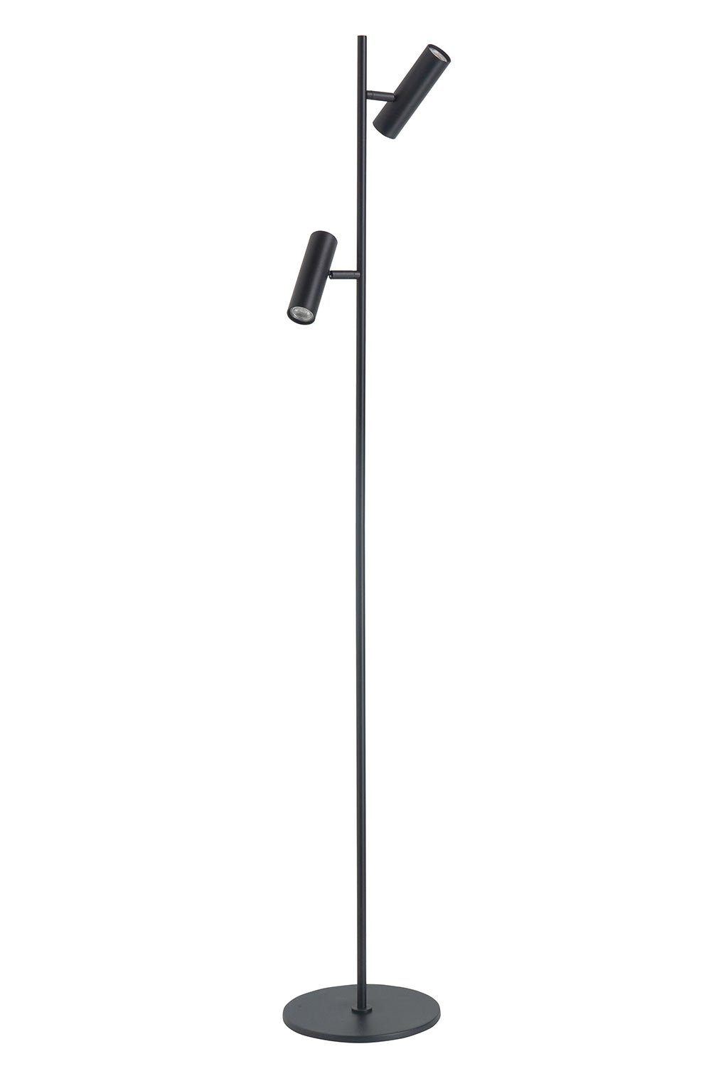 Highlight vloerlamp Trend - 2 lichts - 30 x 141 cm - zwart