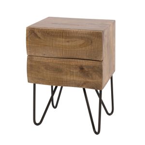 Giga Living Nachtkastje Ocean – Zand Hout – 35x40x56cm Giga Living Nachtkastje Ocean – Zand Hout – 35x40x56cm