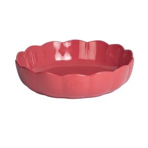 Emile Henry Madeleine Schaal rond gegolfd – Ø270mm – H 65mm – Rose Can