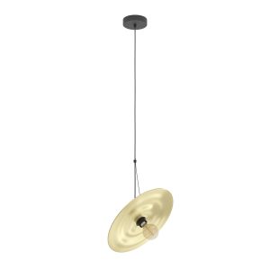 EGLO hanglamp Lintmill – e27 – ø 40 cm – zwart/goud