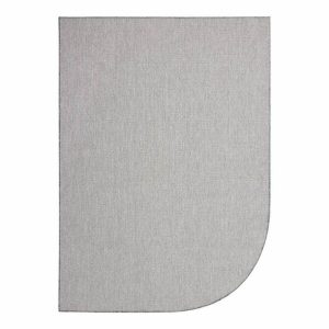 Buitenkleed Ronde hoek – Mono – Grijs/Wit – Dubbelzijdig – EVA Interio Buitenkleed Ronde hoek – Mono – Grijs/Wit – Dubbelzijdig – EVA Interio