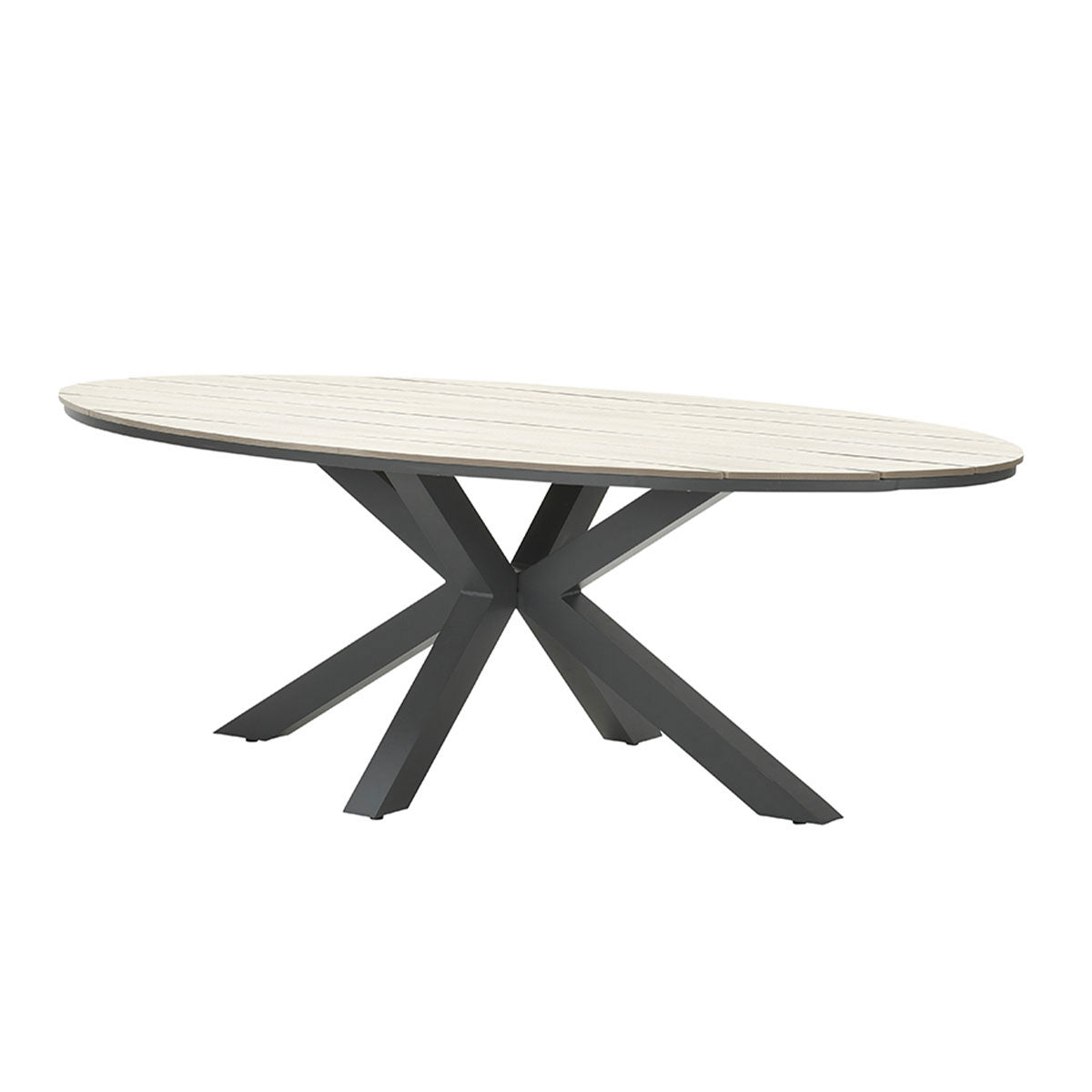 Garden Impressions tuinset Ross - Tulli zwart - light teak look - 220x
