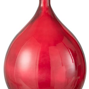 J-Line vaas – glas – rood – large – 56 cm hoog