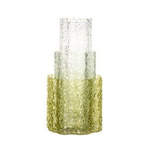 Hübsch vaas Triple – glas – ø12xh39cm/ø15xh28/ø21xh20