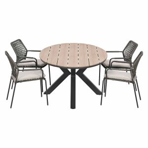 Garden Impressions Tuinset Natas grijs 5-delig – Tulli tuintafel 180×1 Garden Impressions Tuinset Natas grijs 5-delig – Tulli tuintafel 180×1