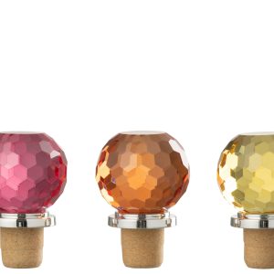 J-Line flessenstop Bal – glas – mix – 3 stuks J-Line flessenstop Bal – glas – mix – 3 stuks