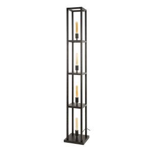 Giga Meubel Vloerlamp Quadra – Artic Zwart – 4-Lichts – 25x25x163cm