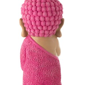 J-Line figuur Monnik Bidden – polyresin – roze