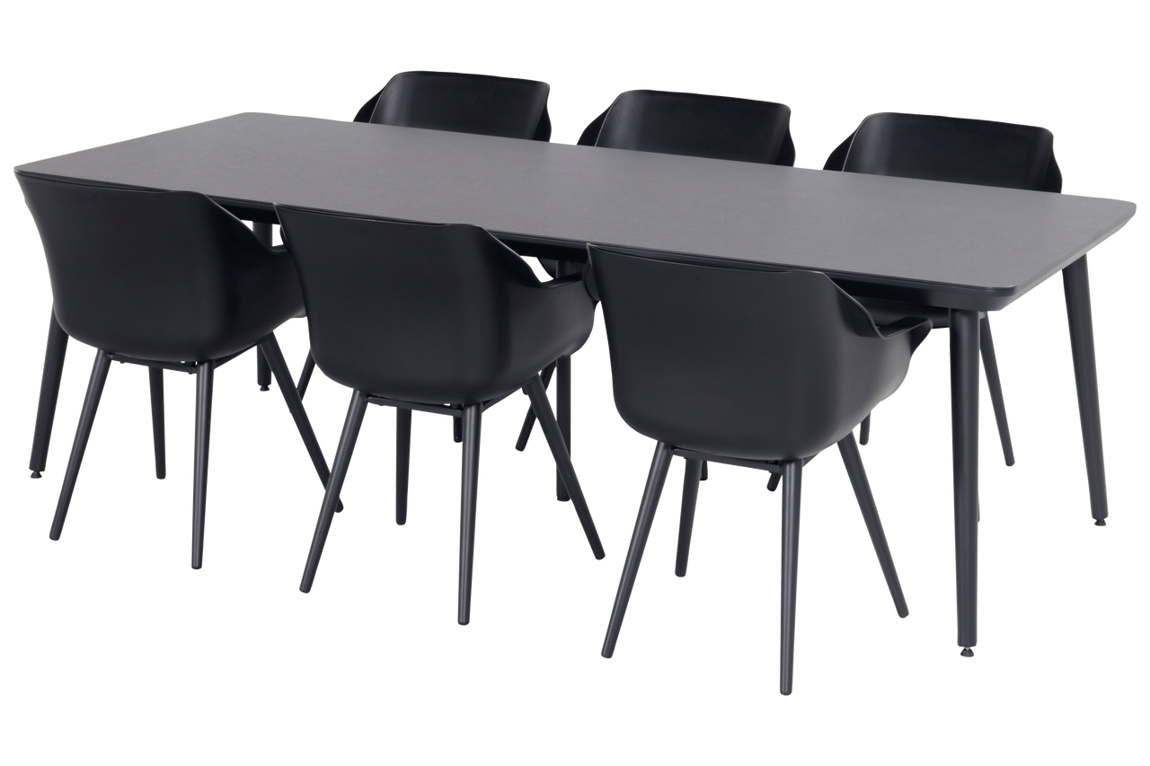 Hartman Tuintafel Sophie Studio - Zwart Aluminium - 240x100x75cm