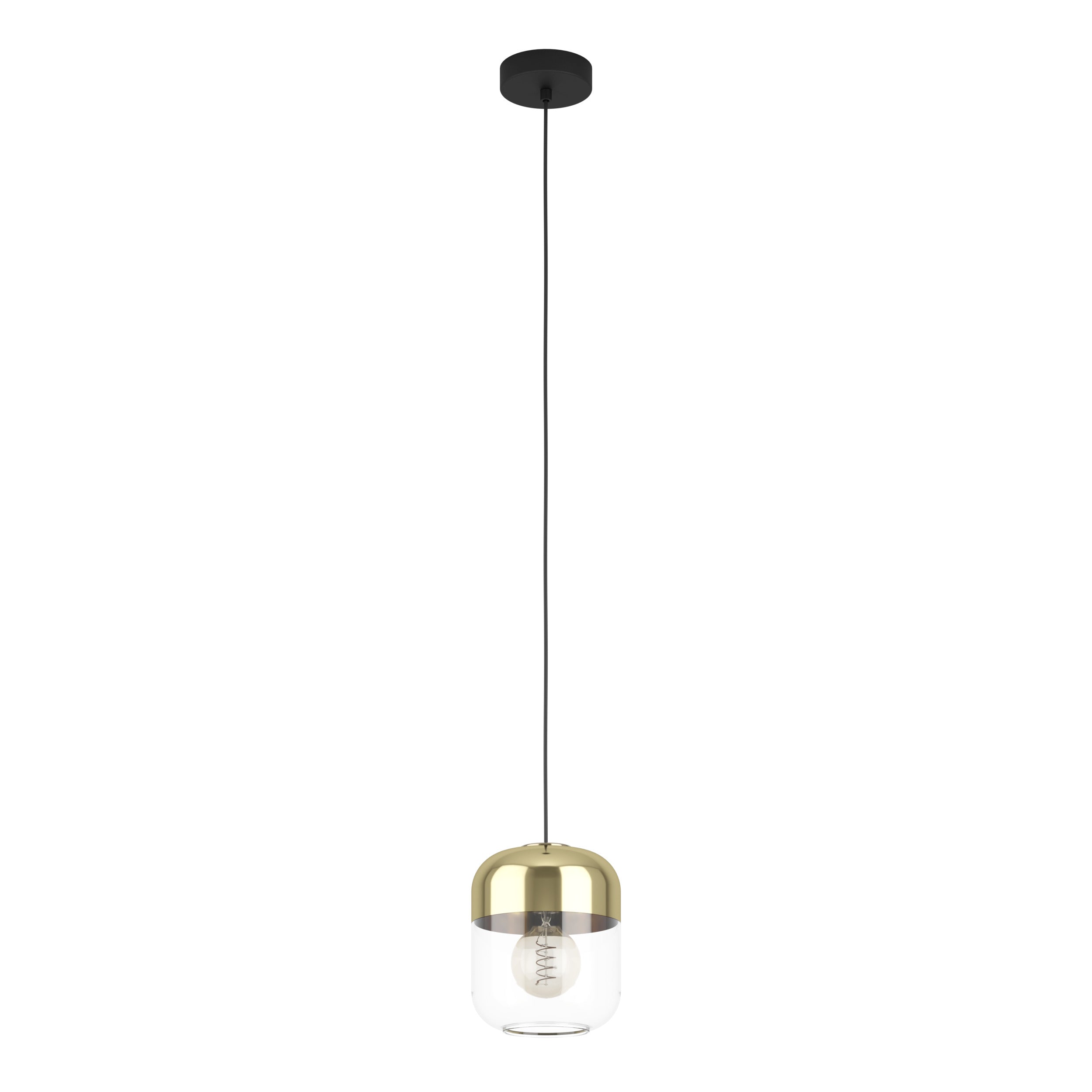 EGLO hanglamp Maryvilla - e27 - ø 17 cm - goud/zwart