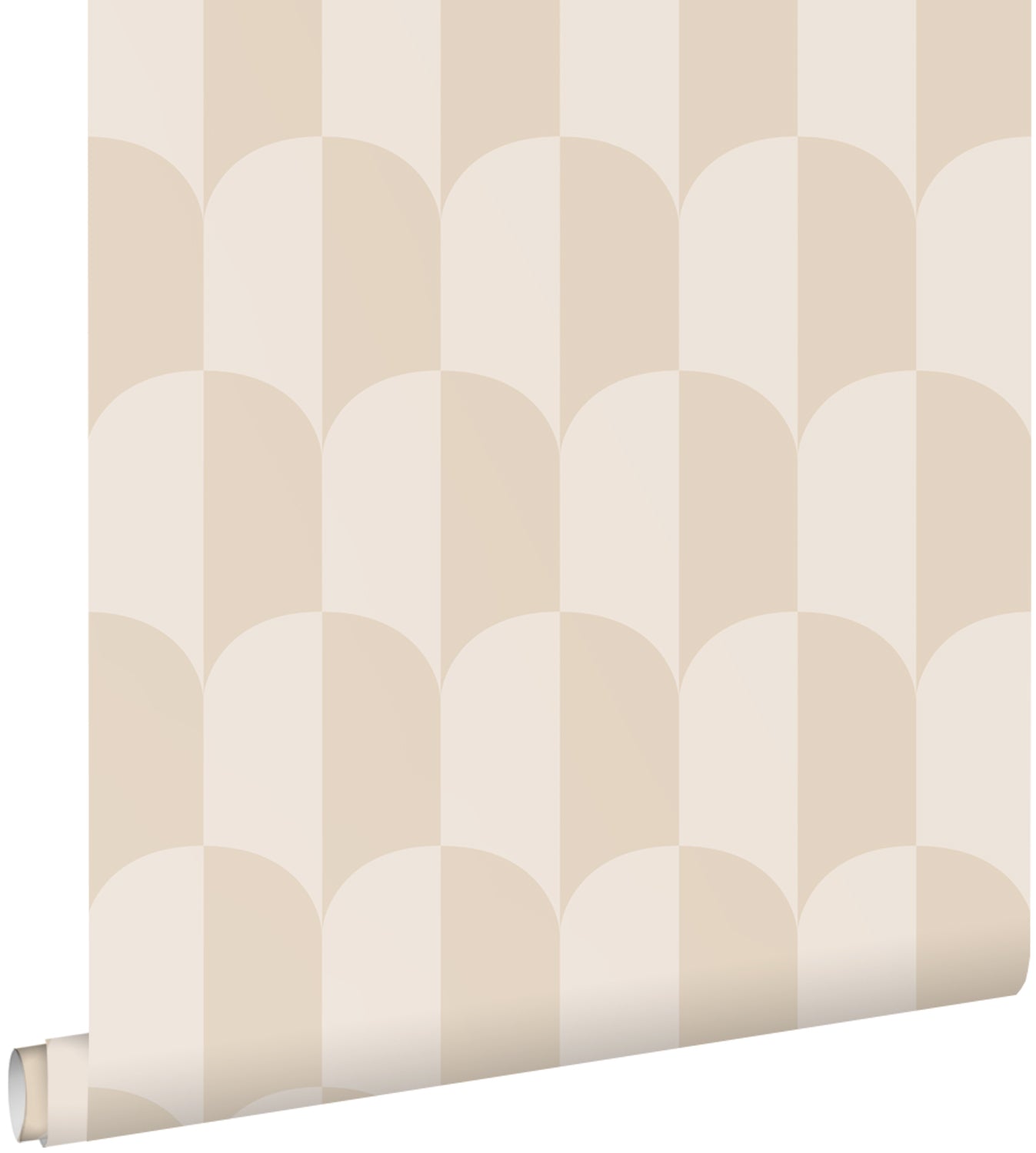 ESTAhome behang art deco bogen beige en zandkleurig - 53 cm x 10.05 m