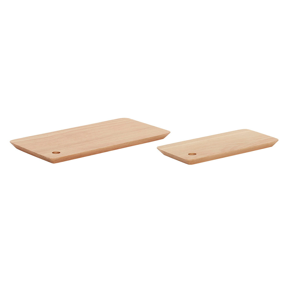 Hübsch snijplanken Airy - eikenhout - 15x30xh2, 20x40xh2cm