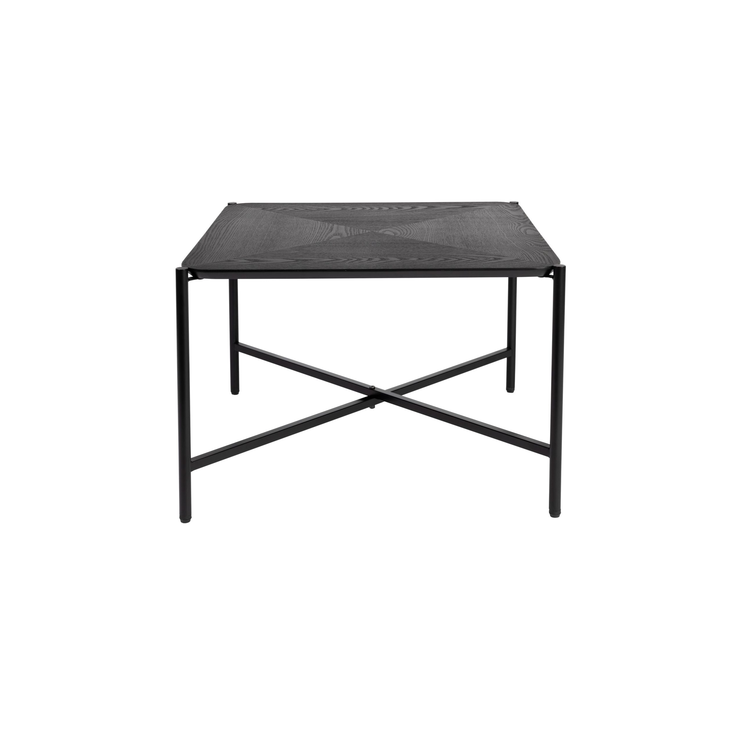 Housecraft Living Marcio Salontafel Vierkant Hout/ Metaal 40x40 cm Zwa