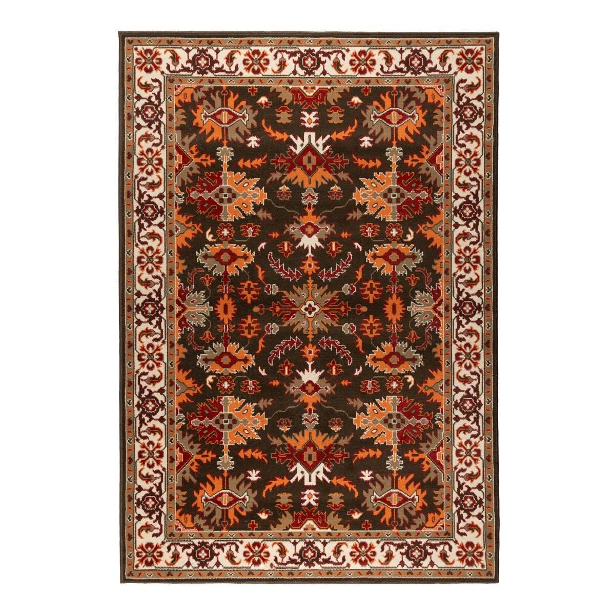 Interieur05 vintage vloerkleed Funda - creme/oranje - 190 x 280 cm