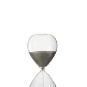 J-Line zandloper – glas/zand – grijs – small J-Line zandloper – glas/zand – grijs – small