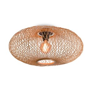 GOOD&MOJO plafonnière Cango – bruin – Ø60cm GOOD&MOJO plafonnière Cango – bruin – Ø60cm