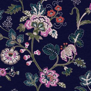 Joules Vliesbehang – Vine Cottage Floral Royal Navy – 10mx52cm Joules Vliesbehang – Vine Cottage Floral Royal Navy – 10mx52cm