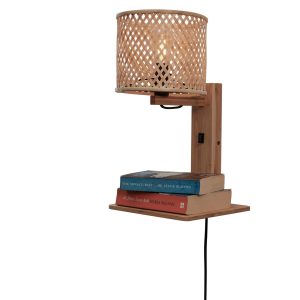GOOD&MOJO wandlamp Java – bruin – Ø12cm GOOD&MOJO wandlamp Java – bruin – Ø12cm