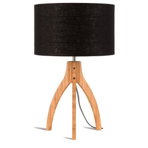 GOOD&MOJO tafellamp Annapurna – zwart – Ø36cm