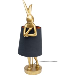 Kare Design tafellamp Animal – konijn – 68cm – goud en zwart