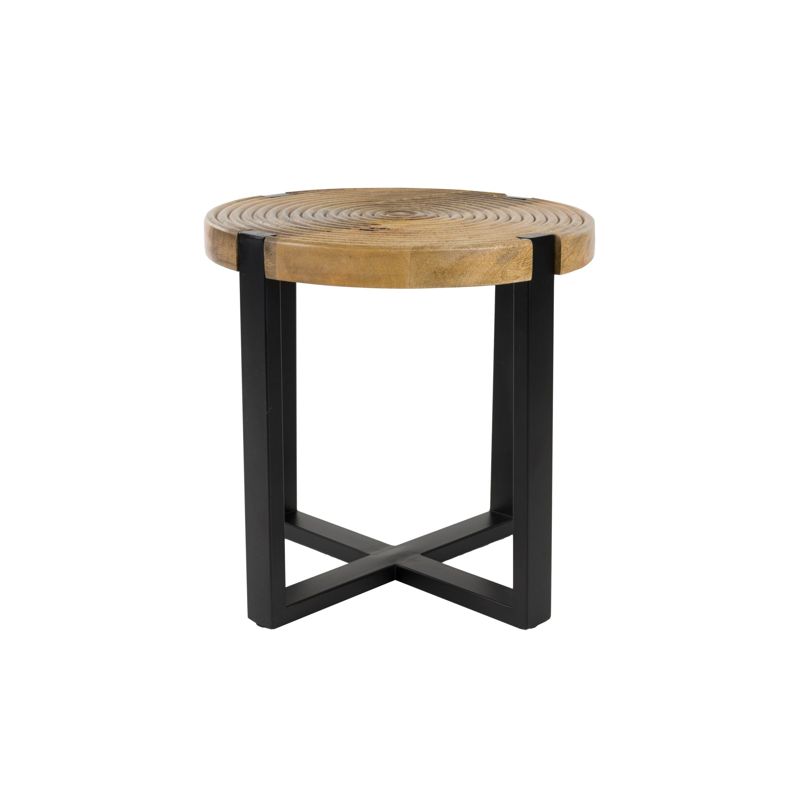Housecraft Living Buz Bijzettafel Rond 40 cm Mangohout - Bruin