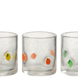 J-Line glas Citrus Fruit – glas – mix – small – 3 stuks J-Line glas Citrus Fruit – glas – mix – small – 3 stuks